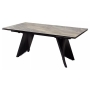 Стол обеденный Q-Home Ivar, 180/260 см, раскладной, матовая керамика Marbles KL-80 / каркас шоколадное золото, QH626M04533