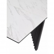 Стол обеденный Q-Home Ivar, 180/260 см, раскладной, мрамор матовая керамика Marbles KL-188 / каркас темно-серый, QH626M05303 - Фото 6