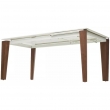 Стол обеденный Q-Home Esmir, 180/240 см, раздвижной, матовая керамика Arabescato Solid / каркас орех, QH614M05811 - Фото 7
