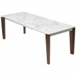 Стол обеденный Q-Home Esmir, 160/220 см, раздвижной, матовая керамика Arabescato Solid / каркас орех, QH614M05909 - Фото 9