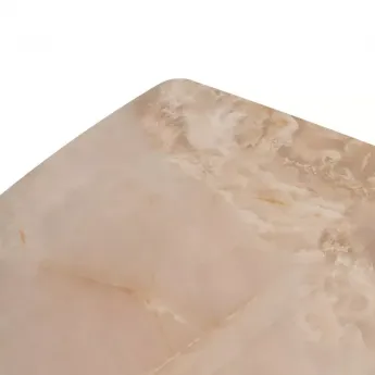 Стол обеденный Q-Home Rivoli, 140/200 см, раздвижной, глянцевая керамика Amber Jade Solid / каркас черный, QH614M05544