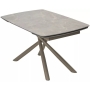 Стол обеденный Q-Home Rivoli, 140/200 см, раздвижной, матовая керамика Latte Stone Solid / каркас Taupe, QH614M05543