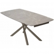 Стол обеденный Q-Home Rivoli, 140/200 см, раздвижной, матовая керамика Latte Stone Solid / каркас Taupe, QH614M05543 - Фото 5