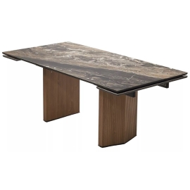 Стол обеденный Q-Home Mozart, 200/260 см, раздвижной, керамика Amadeus Polished / каркас дуб монтана, QH480M05402