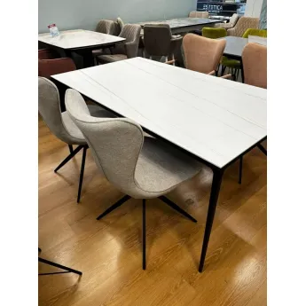 Стол обеденный Q-Home Аликанте, 160 см, керамика, нераскладной, DK-DT-2010-W-160