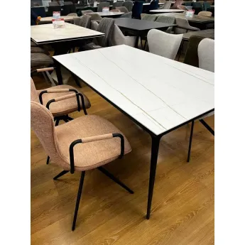 Стол обеденный Q-Home Аликанте, 160 см, керамика, нераскладной, DK-DT-2010-W-160
