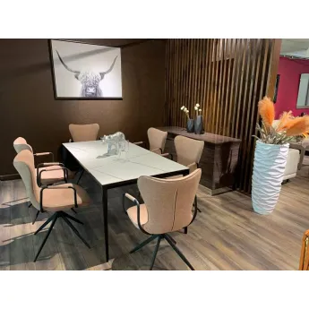 Стол обеденный Q-Home Аликанте, 160 см, керамика, нераскладной, DK-DT-2010-W-160