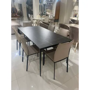 Стол обеденный Q-Home Аликанте, 160 см, керамика, нераскладной, DK-DT-2010-B-160