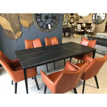 Стол обеденный Q-Home Аликанте, 160 см, керамика, нераскладной, DK-DT-2010-B-160