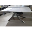 Стол обеденный Q-Home Estebio, 160/240 см, раздвижной, глянцевая керамика Statuario White / каркас серый металлик, QH614M05574 - Фото 4