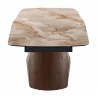 Стол обеденный Q-Home Select, 180/270 см, раздвижной, глянцевая керамика Glossy Toscane / Орех, QH3138 - Фото 8