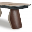 Стол обеденный Q-Home Select, 180/270 см, раздвижной, глянцевая керамика Glossy Toscane / Орех, QH3138 - Фото 5