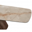 Стол обеденный Q-Home Senti, 180/270 см, раздвижной, глянцевая керамика Glossy Toscane / Орех, QH2463 - Фото 6