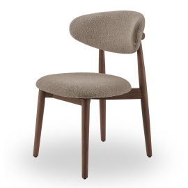 Стул Q-Home Tods (Тодс), Орех / бежевая ткань, QHCHTODS