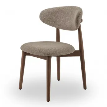 Стул Q-Home Tods (Тодс), Орех / бежевая ткань, QHCHTODS