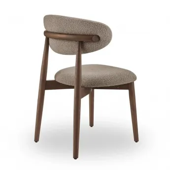 Стул Q-Home Tods (Тодс), Орех / бежевая ткань, QHCHTODS