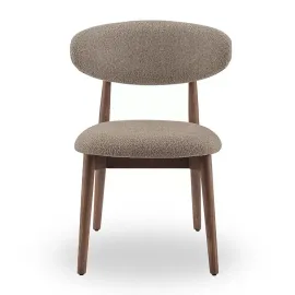 Стул Q-Home Tods (Тодс), Орех / бежевая ткань, QHCHTODS