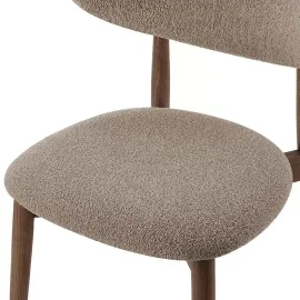 Стул Q-Home Tods (Тодс), Орех / бежевая ткань, QHCHTODS
