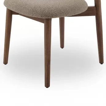 Стул Q-Home Tods (Тодс), Орех / бежевая ткань, QHCHTODS