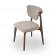Стул Q-Home Tods 2 (Тодс 2), Орех / бежевая ткань, QHCHTODS2 - Фото 2