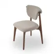 Стул Q-Home Tods 2 (Тодс 2), Орех / бежевая ткань, QHCHTODS2 - Фото 2
