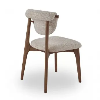 Стул Q-Home Tods 2 (Тодс 2), Орех / бежевая ткань, QHCHTODS2