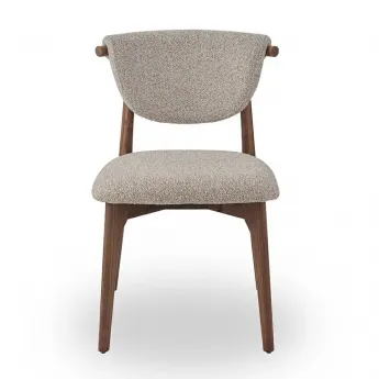Стул Q-Home Tods 2 (Тодс 2), Орех / бежевая ткань, QHCHTODS2