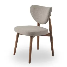 Стул Q-Home Tods 3 (Тодс 3), Орех / бежевая ткань DS-7018-21, QHCHTODS3