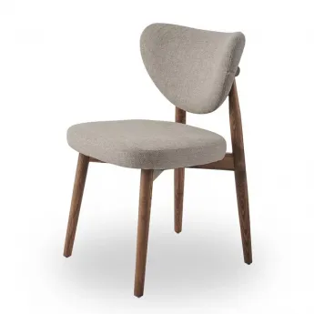 Стул Q-Home Tods 3 (Тодс 3), Орех / бежевая ткань, QHCHTODS3