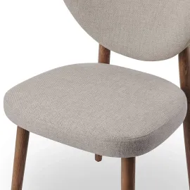 Стул Q-Home Tods 3 (Тодс 3), Орех / бежевая ткань, QHCHTODS3