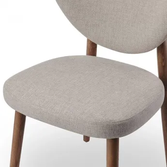 Стул Q-Home Tods 3 (Тодс 3), Орех / бежевая ткань, QHCHTODS3