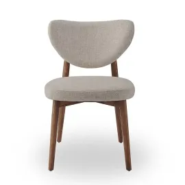 Стул Q-Home Tods 3 (Тодс 3), Орех / бежевая ткань, QHCHTODS3