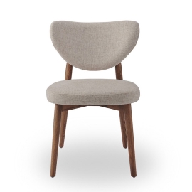 Стул Q-Home Tods 3 (Тодс 3), Орех / бежевая ткань, QHCHTODS3