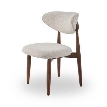 Стул Q-Home Tods 4 (Тодс 4), темный Орех / бежевая ткань, QHCHTODS4