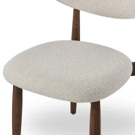 Стул Q-Home Tods 4 (Тодс 4), темный Орех / бежевая ткань, QHCHTODS4