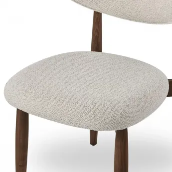 Стул Q-Home Tods 4 (Тодс 4), темный Орех / бежевая ткань, QHCHTODS4