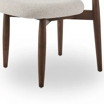 Стул Q-Home Tods 4 (Тодс 4), темный Орех / бежевая ткань, QHCHTODS4