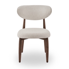 Стул Q-Home Tods 4 (Тодс 4), темный Орех / бежевая ткань, QHCHTODS4