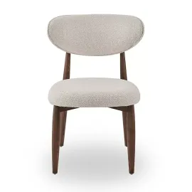 Стул Q-Home Tods 4 (Тодс 4), темный Орех / бежевая ткань, QHCHTODS4