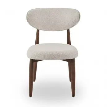 Стул Q-Home Tods 4 (Тодс 4), темный Орех / бежевая ткань, QHCHTODS4