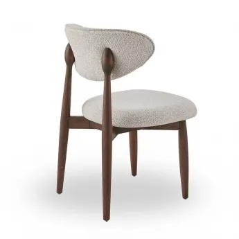 Стул Q-Home Tods 4 (Тодс 4), темный Орех / бежевая ткань, QHCHTODS4
