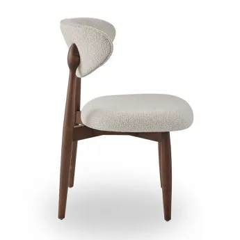 Стул Q-Home Tods 4 (Тодс 4), темный Орех / бежевая ткань, QHCHTODS4