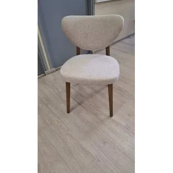 Стул Q-Home Tods 3 (Тодс 3), Орех / бежевая ткань, QHCHTODS3