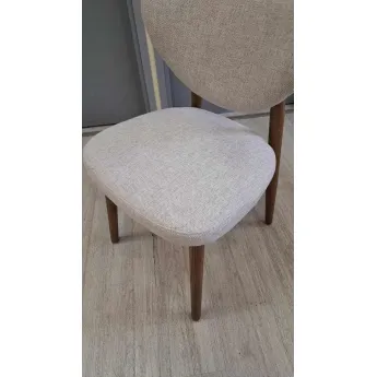 Стул Q-Home Tods 3 (Тодс 3), Орех / бежевая ткань, QHCHTODS3
