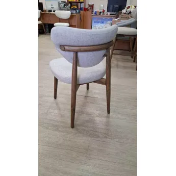 Стул Q-Home Tods 3 (Тодс 3), Орех / бежевая ткань, QHCHTODS3