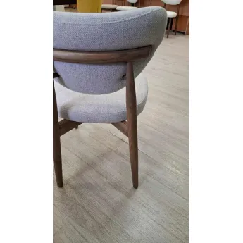 Стул Q-Home Tods 3 (Тодс 3), Орех / бежевая ткань, QHCHTODS3