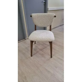 Стул Q-Home Tods 2 (Тодс 2), Орех / бежевая ткань, QHCHTODS2