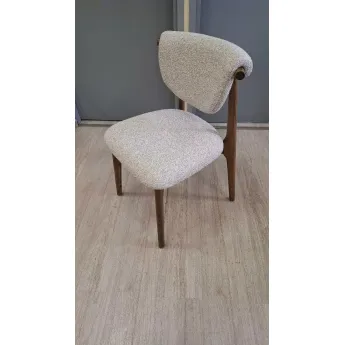 Стул Q-Home Tods 2 (Тодс 2), Орех / бежевая ткань, QHCHTODS2