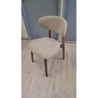 Стул Q-Home Tods (Тодс), Орех / бежевая ткань, QHCHTODS