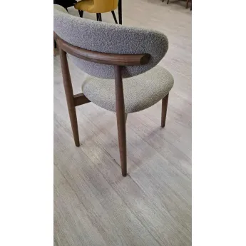 Стул Q-Home Tods (Тодс), Орех / бежевая ткань, QHCHTODS